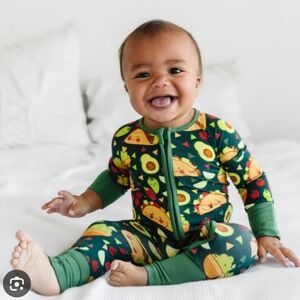 Little Sleepies Retired Taco Time Print Onesie